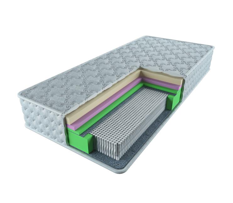 Мягкий  пружинный матрас (7 Зон) Алмаз 160х200